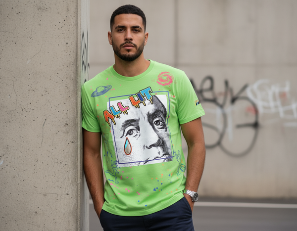 Create 2mrw All Lit Slim Fit Tee--Green U