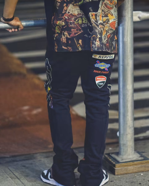 Vie Riche 200 MPH Club Stacked Sweatpants w/Patches