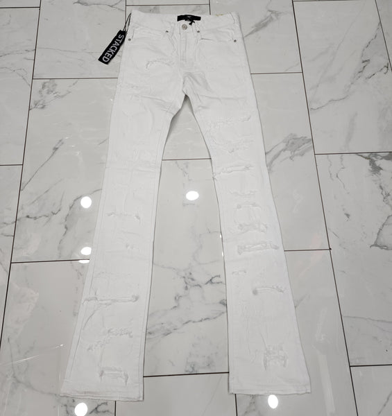 Jordan Craig Martin Stacked Santorini Denim -- White