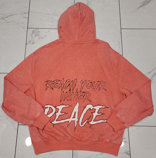 Civilized Meditation Coral Hoodie