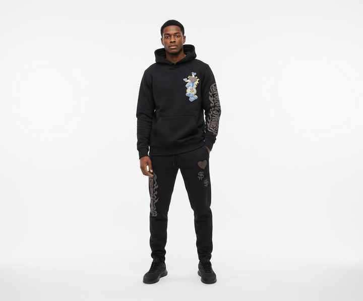 Hudson Love Kills Money Black Sweatsuit U
