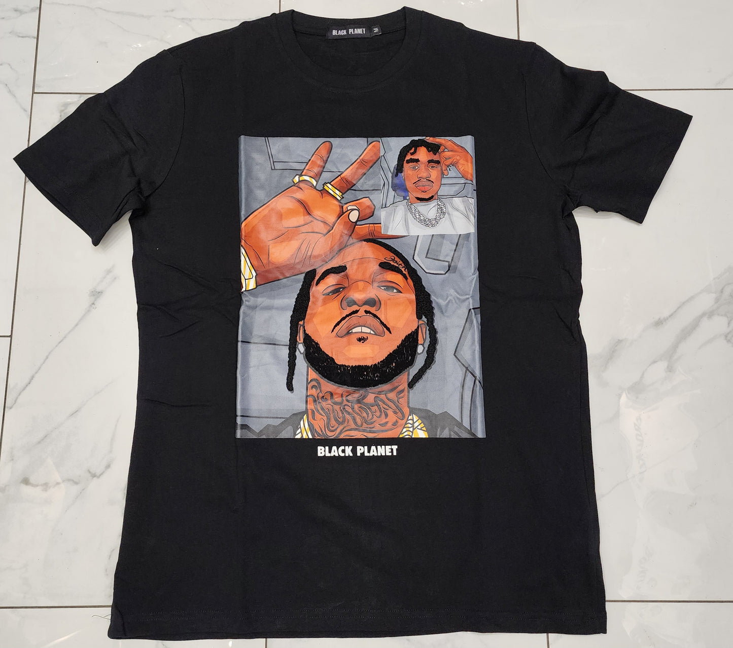 Black Planet Black Pop Smoke x Lil Tjay Video Chat T-Shirt U