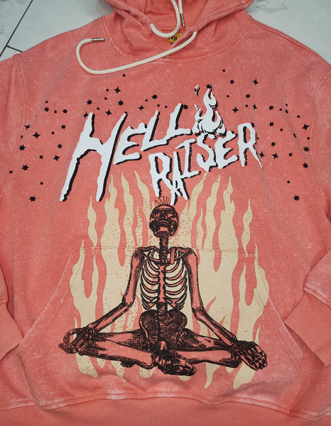 Civilized Meditation Coral Hoodie