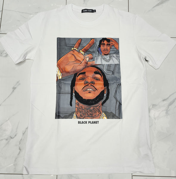 Black Planet White Pop Smoke x Lil Tjay Video Chat T-Shirt U