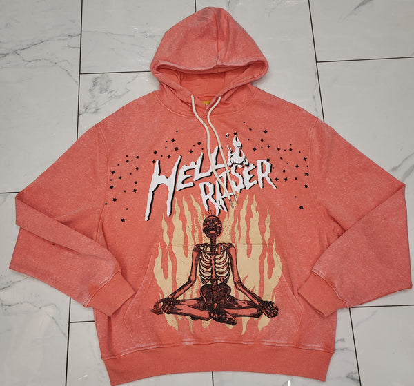 Civilized Meditation Coral Hoodie