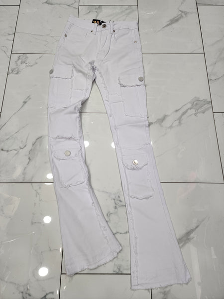 Waiema Skinny Fit Stacked Cargo Jeans