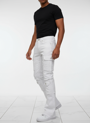 Waiema Skinny Fit Stacked Cargo Jeans