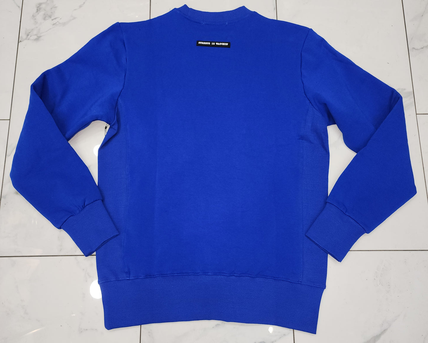 Streetz Iz Watchin Dirty Money Royal Blue Sweater U