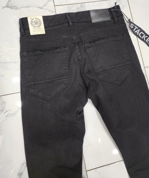 Jordan Craig Martin Stacked Santorini Denim -- Black