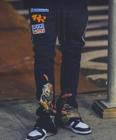 Vie Riche 200 MPH Club Stacked Sweatpants w/Patches