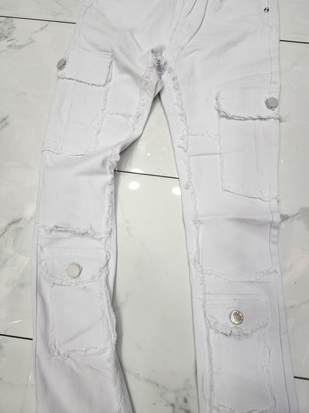 Waiema Skinny Fit Stacked Cargo Jeans