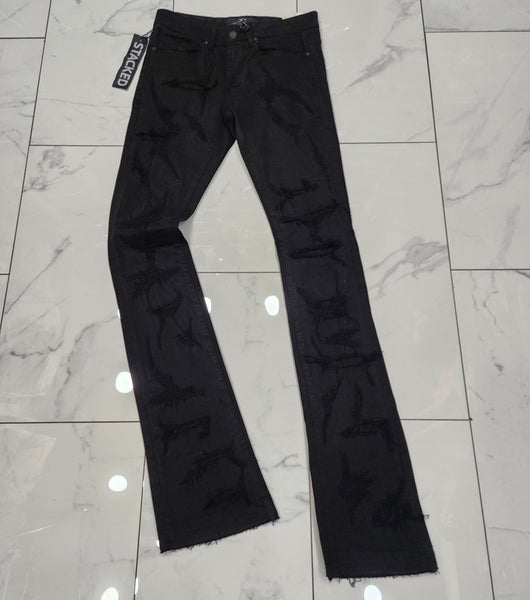 Jordan Craig Martin Stacked Santorini Denim -- Black
