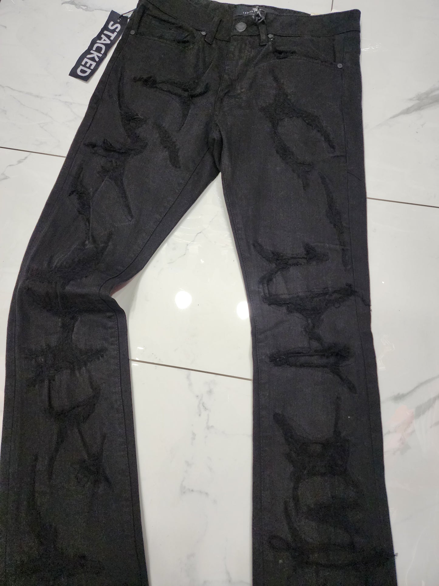 Jordan Craig Martin Stacked Santorini Denim -- Black U