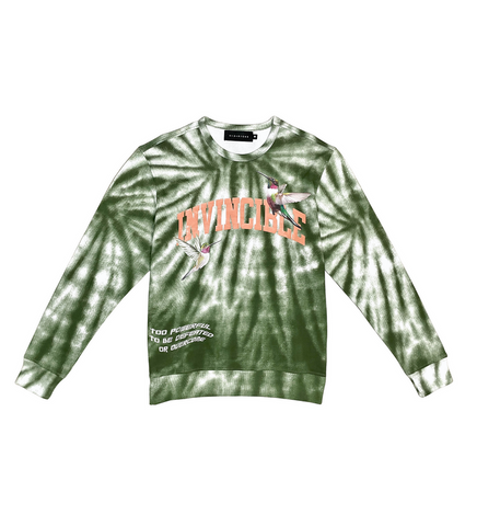 Vie Riche Invincible Tie Dye Humming Bird Crewneck