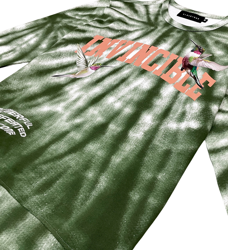Vie Riche Invincible Tie Dye Humming Bird Crewneck U