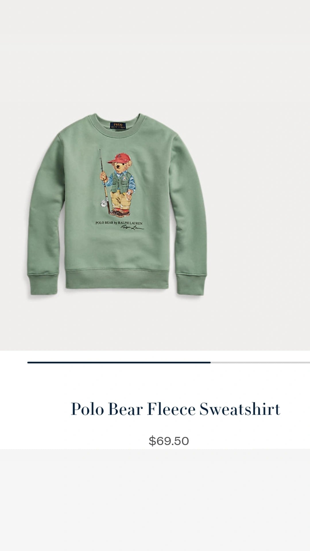 Polo Ralph Lauren Kids Teddy Bear Sweater Get Fly NYC