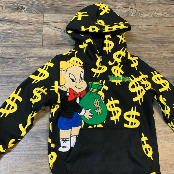Kids Dollar Signs and Money Bags Hoody