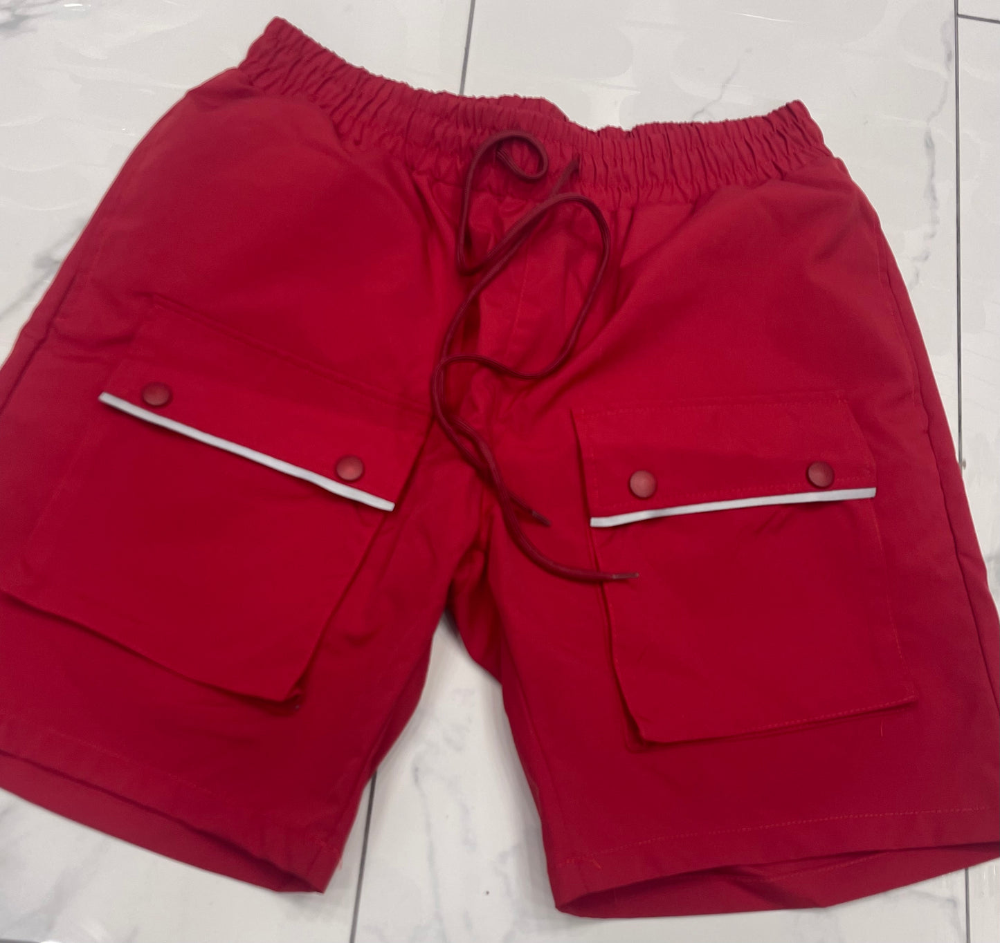 Hudson WindBreaker Nylon 6 Inch Shorts (Red) U