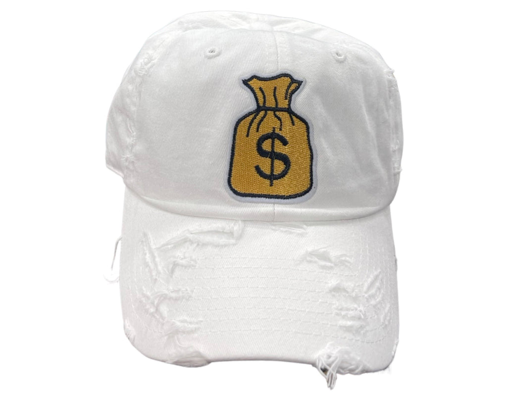 Money Bag White Dad Hat