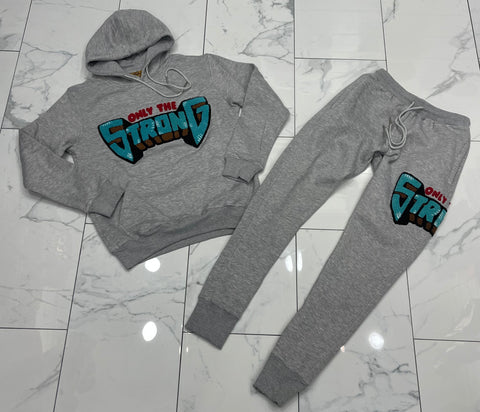 Vault Only The Strong Light Grey Sweatsuit