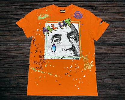 Create 2mrw All Lit  Slim Fit Tee--Orange U