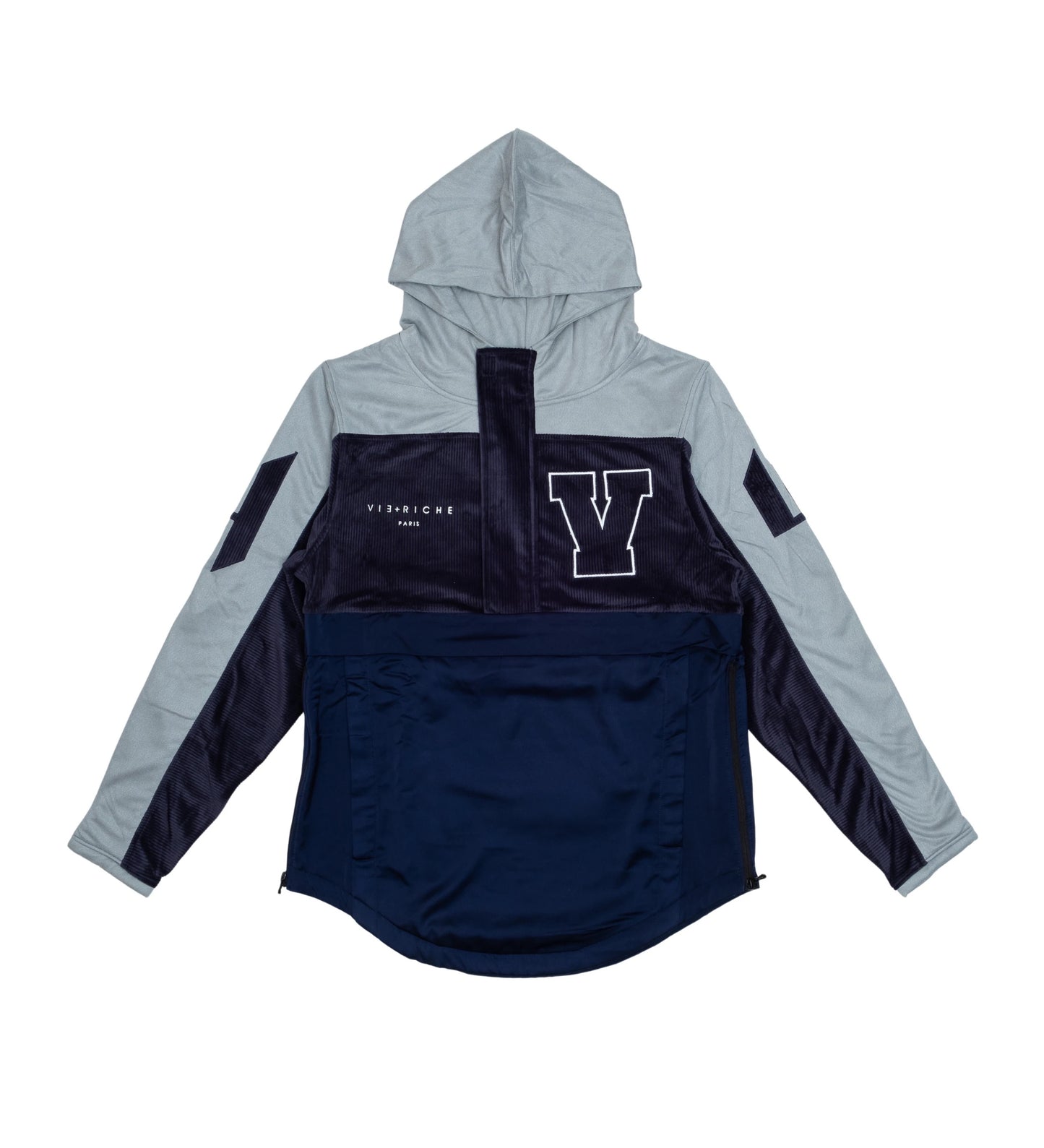 Vie Riche  Navy/Grey Varsity Pullover U