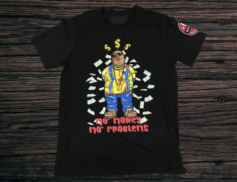 Peace Unlimited "Mo Money,Mo Problems"  Biggie Tee (Black)