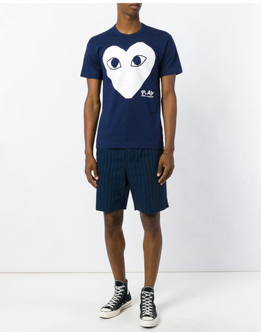 Comme des garçons Play  Logo Print T-Shirt (SLIM FIT — READ BELOW)