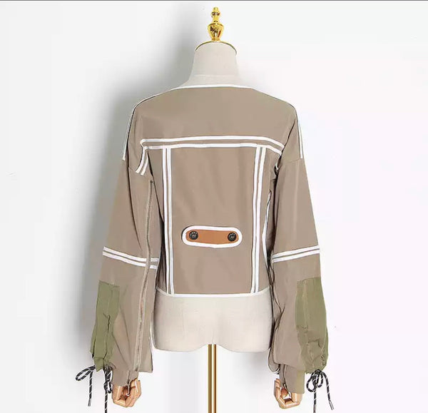 Women's Windbreaker Jacket w/Corset