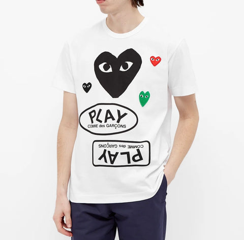 Comme des garçons Play Logo Crewneck T-Shirt (SLIM FIT — READ BELOW)