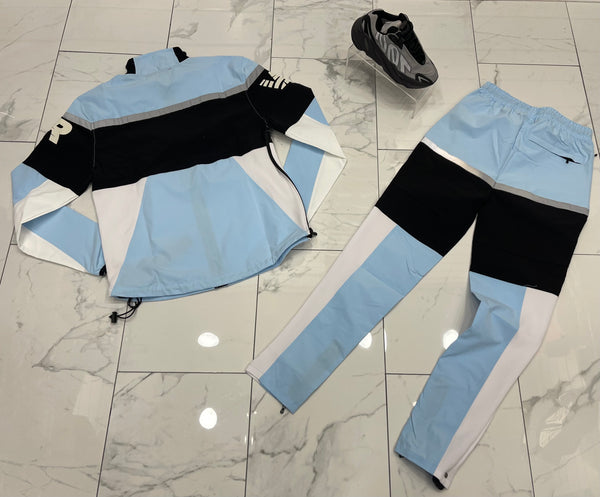 Vie Riche Lightweight Nylon Race Track Jacket + Race Track Pants