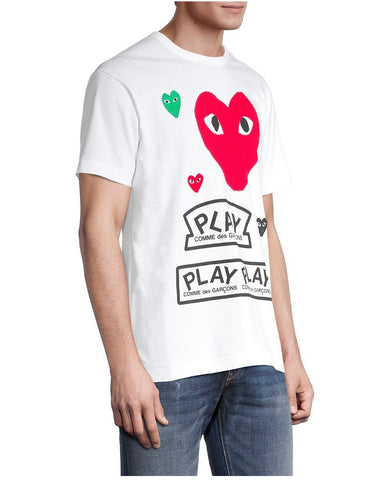 Comme des garçons Play Logo Crewneck T-Shirt (SLIM FIT — READ BELOW)