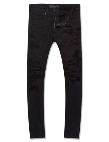 Jordan Craig Ross Fit Skinny Fit Jet Black Paradise Jeans