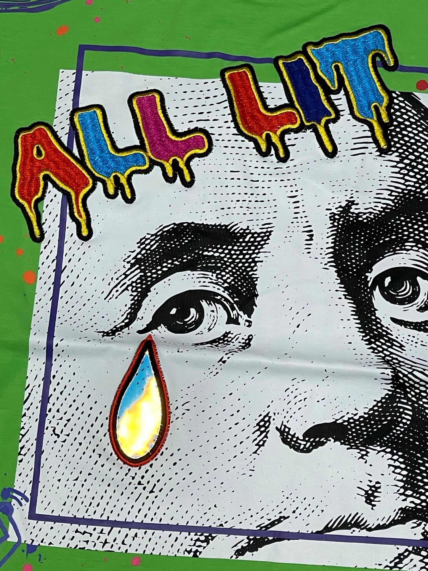 Create 2mrw All Lit Slim Fit Tee--Green U