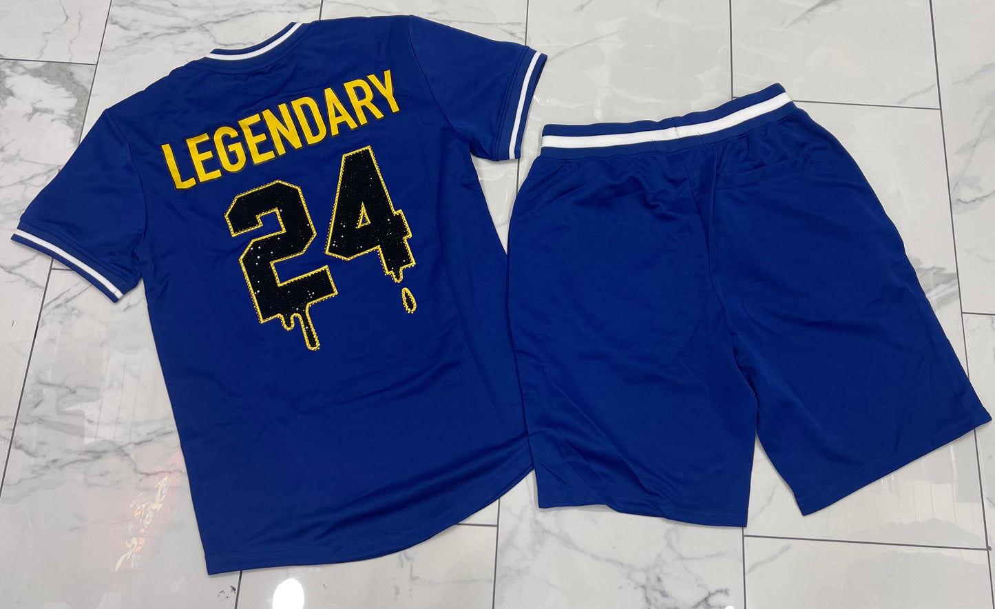 Civilized Royal Blue Legendary Baseball Short Set U