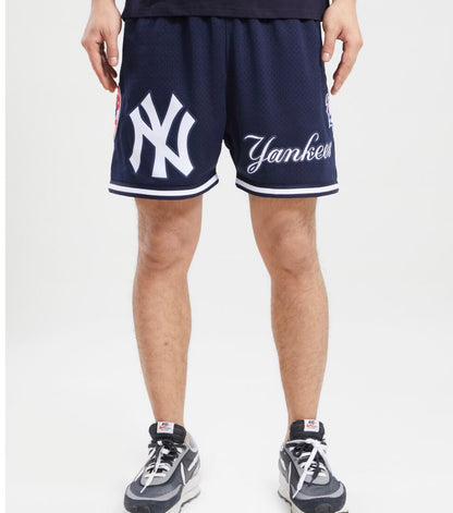 Pro Standard New York Yankees Navy Mesh Shorts