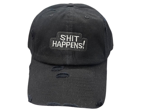 Shit Happens Black Dad Hat