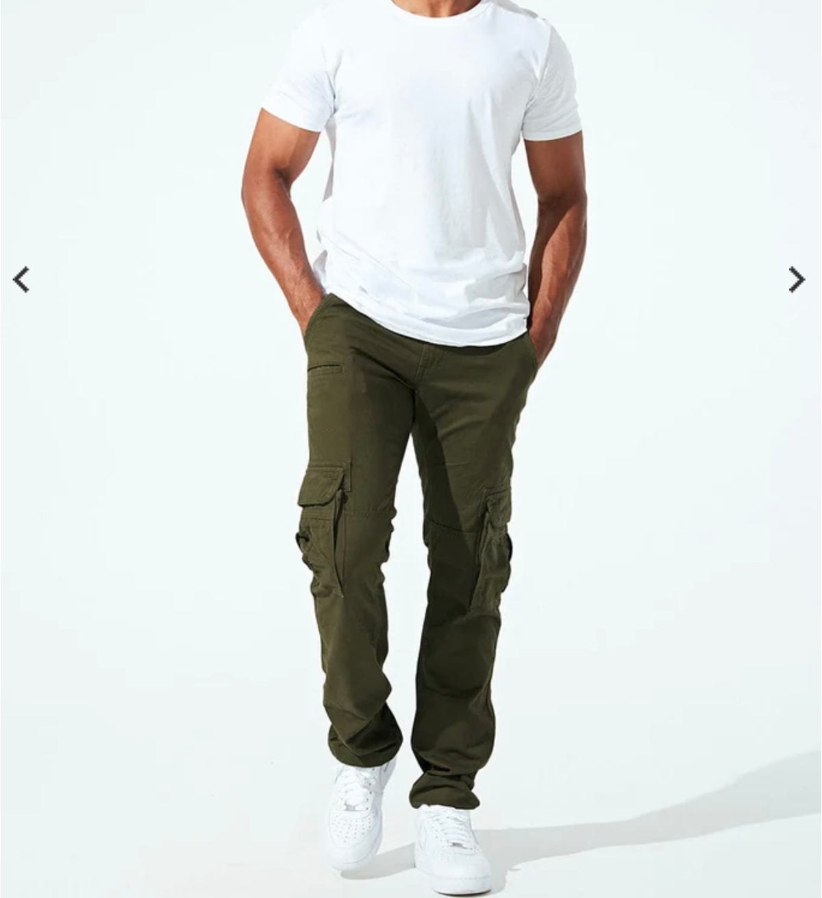 Jordan Craig Xavier Cargo Pants in Army Green