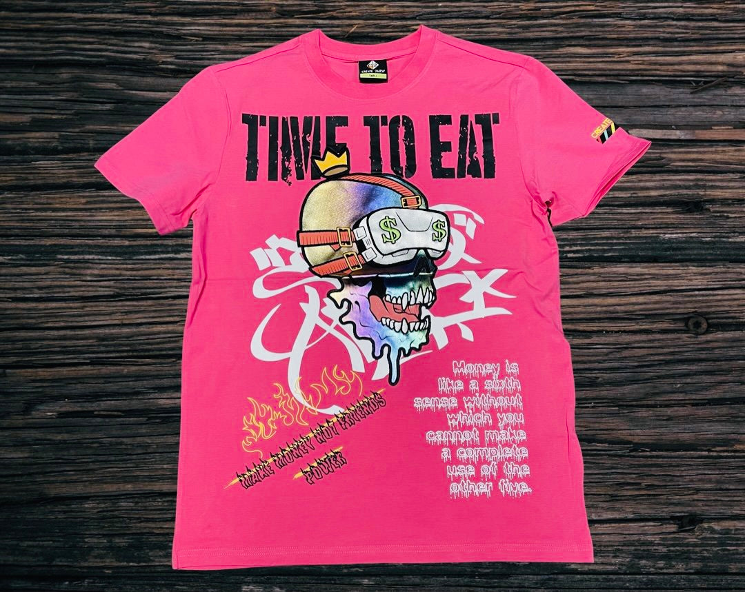 Create 2mrw Time To Eat Tee--Pink U