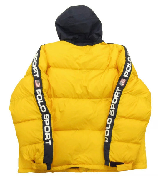 Polo Sport Ralph Lauren Men's Slicker Yellow Quilted Water Resistant Down Jacket