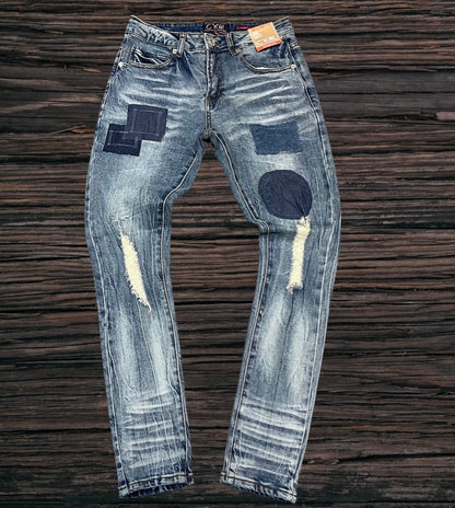 Ckel Dark Blue Denim Skinny Fit Stretch Jeans U