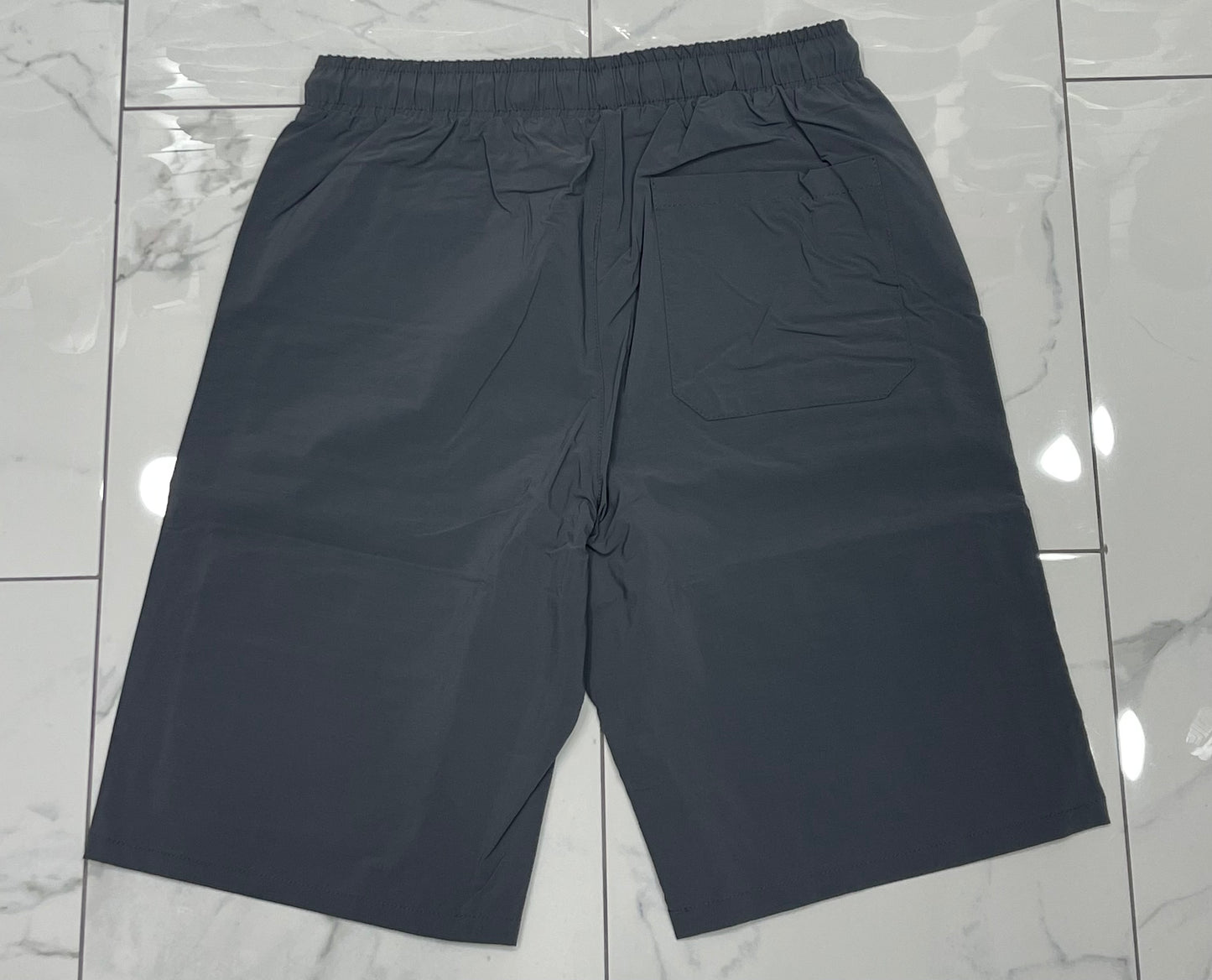 American Stitch Windbreaker Nylon 6 Inch Pocket Shorts (Grey) U