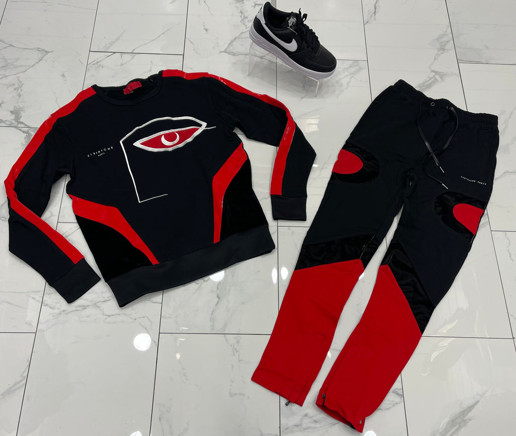 Vie Riche Red Eye Crewneck +Track Pants