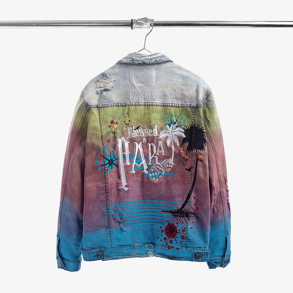 Iro Ochi Para Dice Denim Jacket