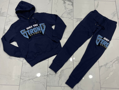 Vault Only The Strong  Navy Blue Sweatsuit