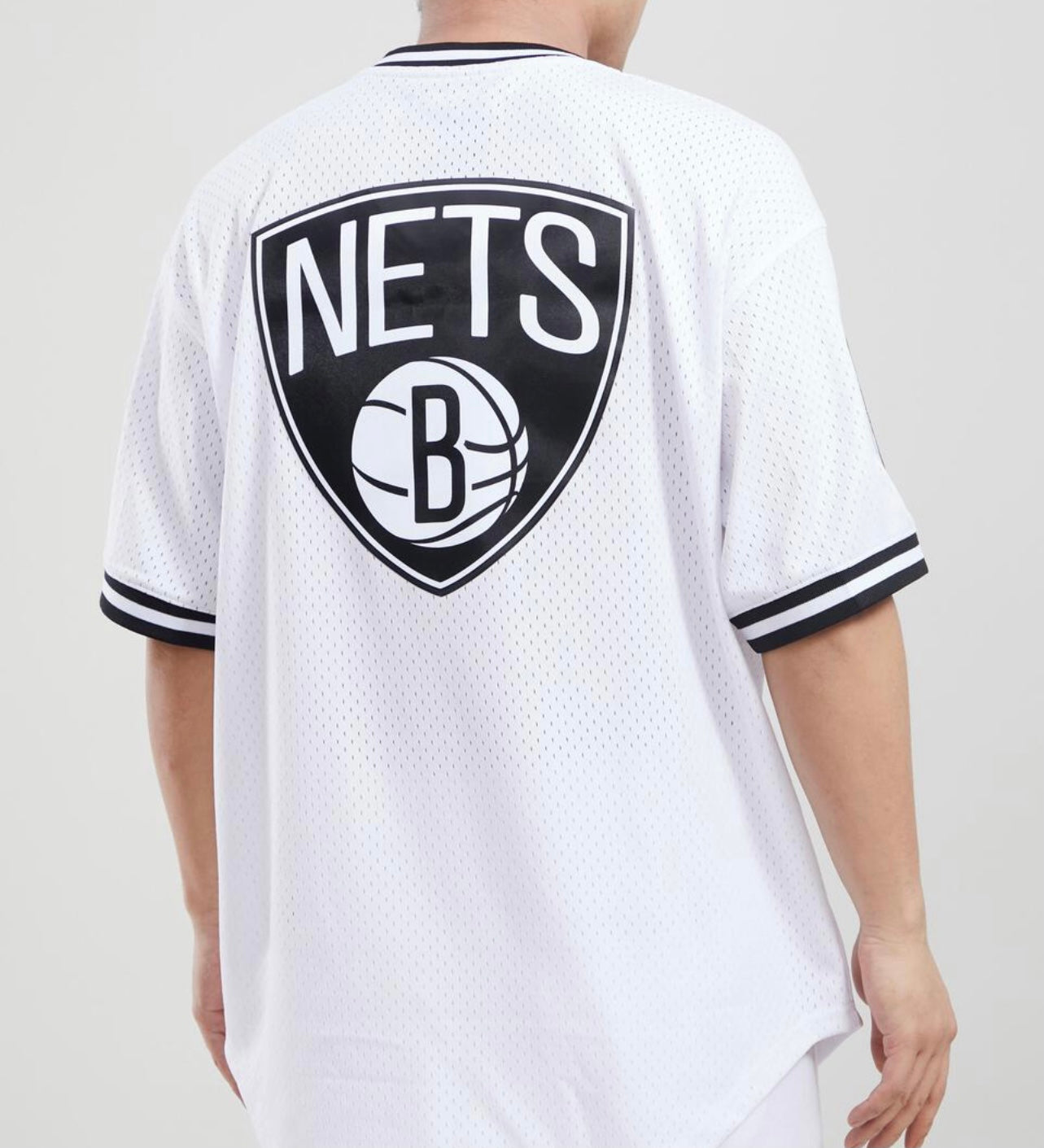 Pro Standard Brooklyn Nets White Mesh Shirt U