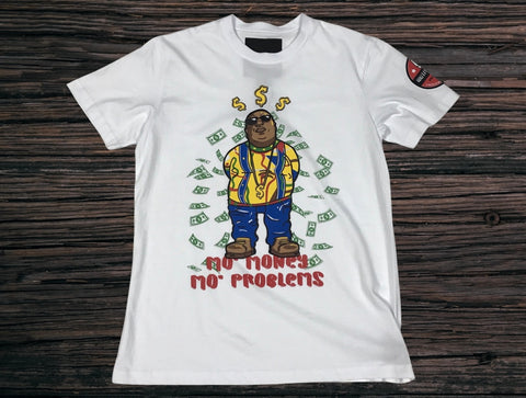 Peace Unlimited "Mo Money,Mo Problems"  Biggie Tee (White)