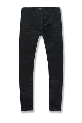 Jordan Craig Ross Fit Skinny Fit Jet Black Polished Jeans