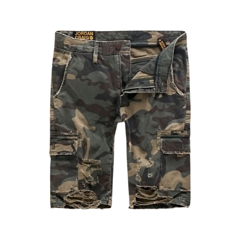 Jordan Craig War Torn Cargo Camo  Shorts