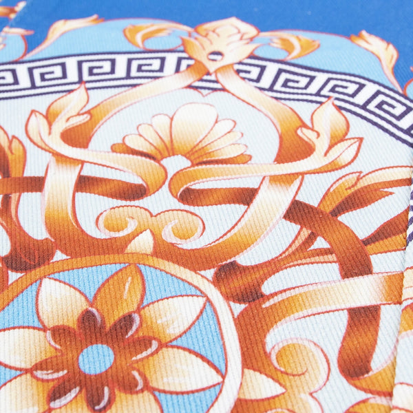 Vie Riche Baroque Print Denim Pants